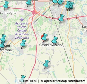 Mappa Via Cavour, 37060 Castel d'Azzano VR, Italia (6.5775)