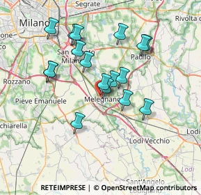 Mappa Via Pio IV, 20077 Melegnano MI, Italia (6.37824)