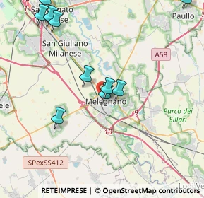 Mappa Via Pio IV, 20077 Melegnano MI, Italia (5.00091)