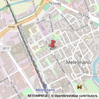 Mappa Via Papa Pio IV, 1, 20077 Melegnano, Milano (Lombardia)