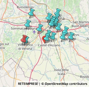 Mappa Via Malaspina, 37060 Castel d'Azzano VR, Italia (6.152)