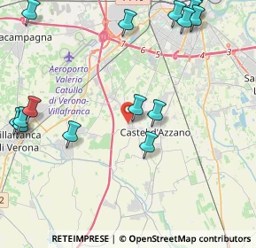 Mappa Via Malaspina, 37060 Castel d'Azzano VR, Italia (6.3185)