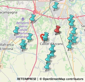 Mappa Via Malaspina, 37060 Castel d'Azzano VR, Italia (4.0245)