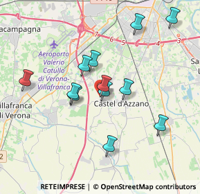 Mappa Via Malaspina, 37060 Castel d'Azzano VR, Italia (3.35417)