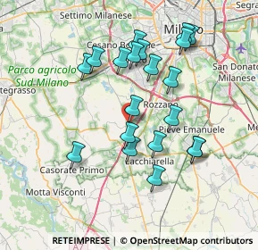 Mappa Via Eugenio Curiel, 20058 Zibido San Giacomo MI, Italia (6.983)