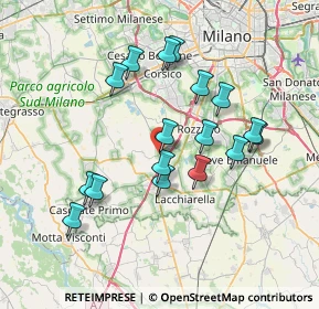 Mappa Via Eugenio Curiel, 20058 Zibido San Giacomo MI, Italia (6.73118)