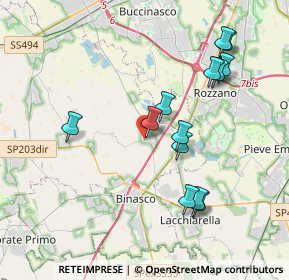 Mappa Via Eugenio Curiel, 20058 Zibido San Giacomo MI, Italia (3.82154)