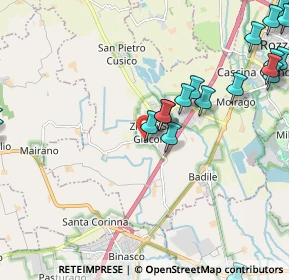 Mappa Via Eugenio Curiel, 20058 Zibido San Giacomo MI, Italia (2.916)