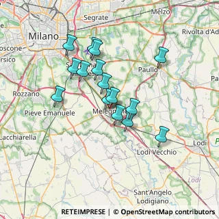 Mappa Via Marconi, 20077 Melegnano MI, Italia (5.89267)