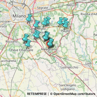Mappa Piazza Codeleoncini, 20077 Melegnano MI, Italia (5.6455)