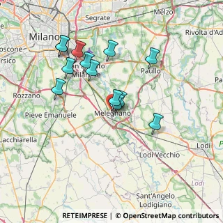 Mappa Via Bernardino de Bustis, 20077 Melegnano MI, Italia (6.76462)