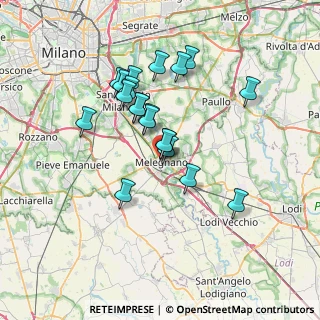 Mappa Via Bernardino de Bustis, 20077 Melegnano MI, Italia (6.029)