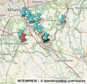 Mappa Via Bernardino de Bustis, 20077 Melegnano MI, Italia (6.21813)