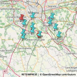 Mappa Via Milano 5 c, 20085 Locate di Triulzi MI, Italia (7.08833)