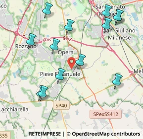 Mappa Via Milano 5 c, 20085 Locate di Triulzi MI, Italia (4.66923)