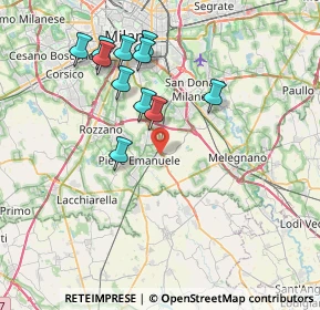 Mappa Via Don Milani, 20085 Locate di Triulzi MI, Italia (7.41636)