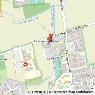 Mappa Via della Basilica, 8, 20070 Vizzolo Predabissi, Milano (Lombardia)