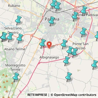 Mappa Via SS. Pietro e Paolo, 35020 Albignasego PD, Italia (6.119)