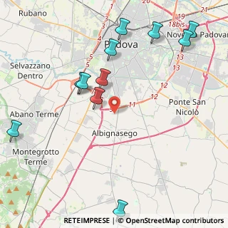 Mappa Via SS. Pietro e Paolo, 35020 Albignasego PD, Italia (5.08091)
