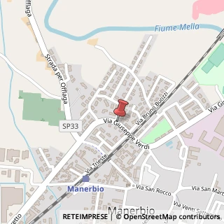 Mappa Via Giuseppe Verdi,  128, 25025 Manerbio, Brescia (Lombardia)