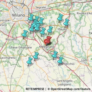 Mappa Via Alessandro Volta, 20077 Melegnano MI, Italia (6.627)