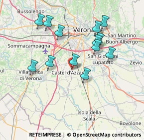 Mappa Via I Maggio, 37060 Castel d'Azzano VR, Italia (7.12154)