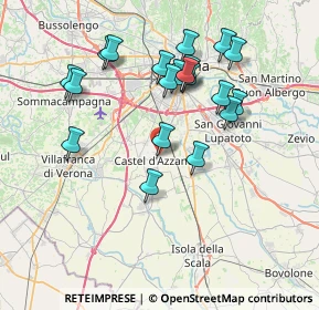 Mappa Via I Maggio, 37060 Castel d'Azzano VR, Italia (7.3365)