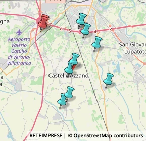 Mappa Via I Maggio, 37060 Castel d'Azzano VR, Italia (3.56909)