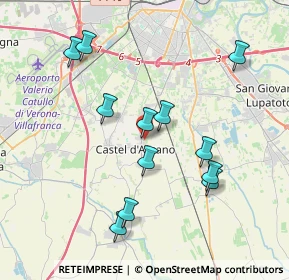 Mappa Via I Maggio, 37060 Castel d'Azzano VR, Italia (3.78167)