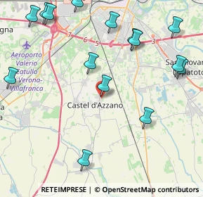 Mappa Via I Maggio, 37060 Castel d'Azzano VR, Italia (6.1505)