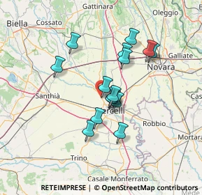 Mappa 13030 Caresanablot VC, Italia (11.056)