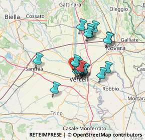 Mappa 13030 Caresanablot VC, Italia (9.9465)