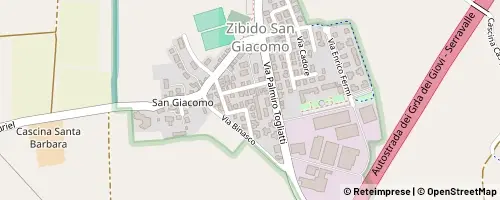 Mappa Zibido San Giacomo