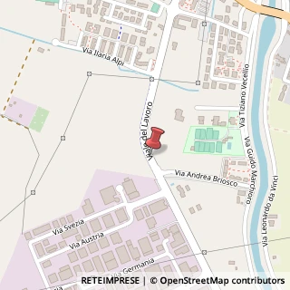 Mappa Viale del lavoro 36, 35020 Ponte San Nicolò, Padova (Veneto)