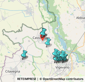 Mappa 27023 Cassolnovo PV, Italia (3.91529)