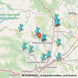 Mappa Via Valperga, 10080 Salassa TO, Italia (15.48308)