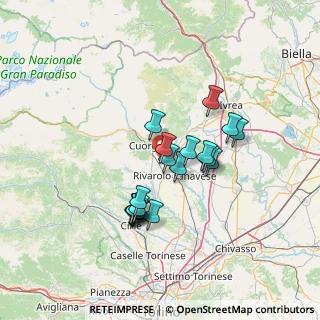 Mappa Via Valperga, 10080 Salassa TO, Italia (11.607)