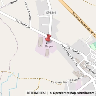 Mappa Strada Valperga, 27, 10080 Salassa, Torino (Piemonte)