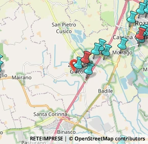 Mappa Via Eugenio Curiel, 20080 Zibido San Giacomo MI, Italia (2.9665)