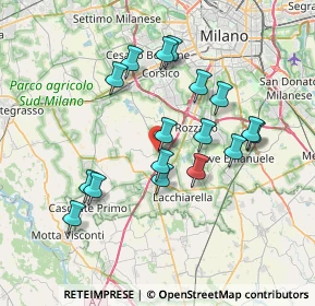 Mappa Via Eugenio Curiel, 20080 Zibido San Giacomo MI, Italia (6.74824)