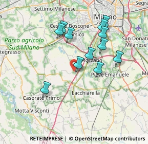 Mappa Via Eugenio Curiel, 20080 Zibido San Giacomo MI, Italia (6.85417)