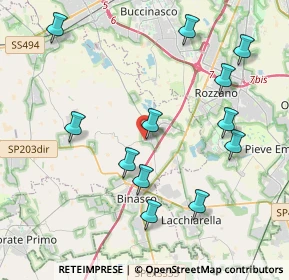 Mappa Via Eugenio Curiel, 20080 Zibido San Giacomo MI, Italia (4.3475)