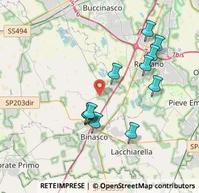 Mappa Via Eugenio Curiel, 20080 Zibido San Giacomo MI, Italia (3.55091)