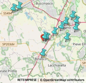 Mappa Via Eugenio Curiel, 20080 Zibido San Giacomo MI, Italia (4.285)