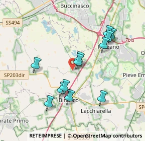 Mappa Via Eugenio Curiel, 20080 Zibido San Giacomo MI, Italia (3.545)
