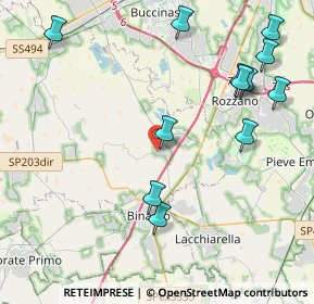 Mappa Via Eugenio Curiel, 20080 Zibido San Giacomo MI, Italia (4.88583)