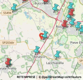 Mappa Via Eugenio Curiel, 20080 Zibido San Giacomo MI, Italia (6.3855)