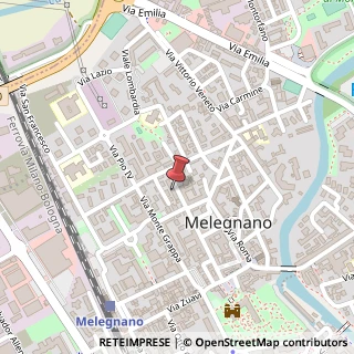 Mappa Via Clateo Castellini, 175, 20077 Melegnano, Milano (Lombardia)