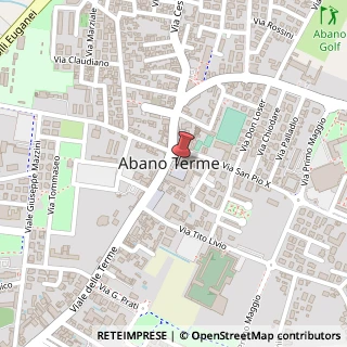 Mappa Via A. Cavalletto, 7, 35122 Abano Terme, Padova (Veneto)