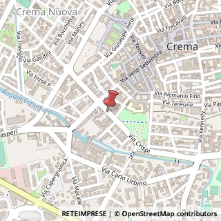 Mappa Via Francesco Crispi, 18-20, 26013 Crema, Cremona (Lombardia)